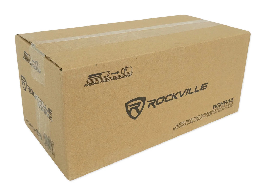 4 Zone Marine Receiver with Bluetooth and 4 Black Tower Speakers R646