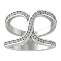 14K White Gold Lab Grown Diamond Band Ring Size 5 Q871575