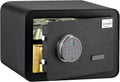 Black Biometric Fingerprint Safe Box, Solid Alloy Steel W569059