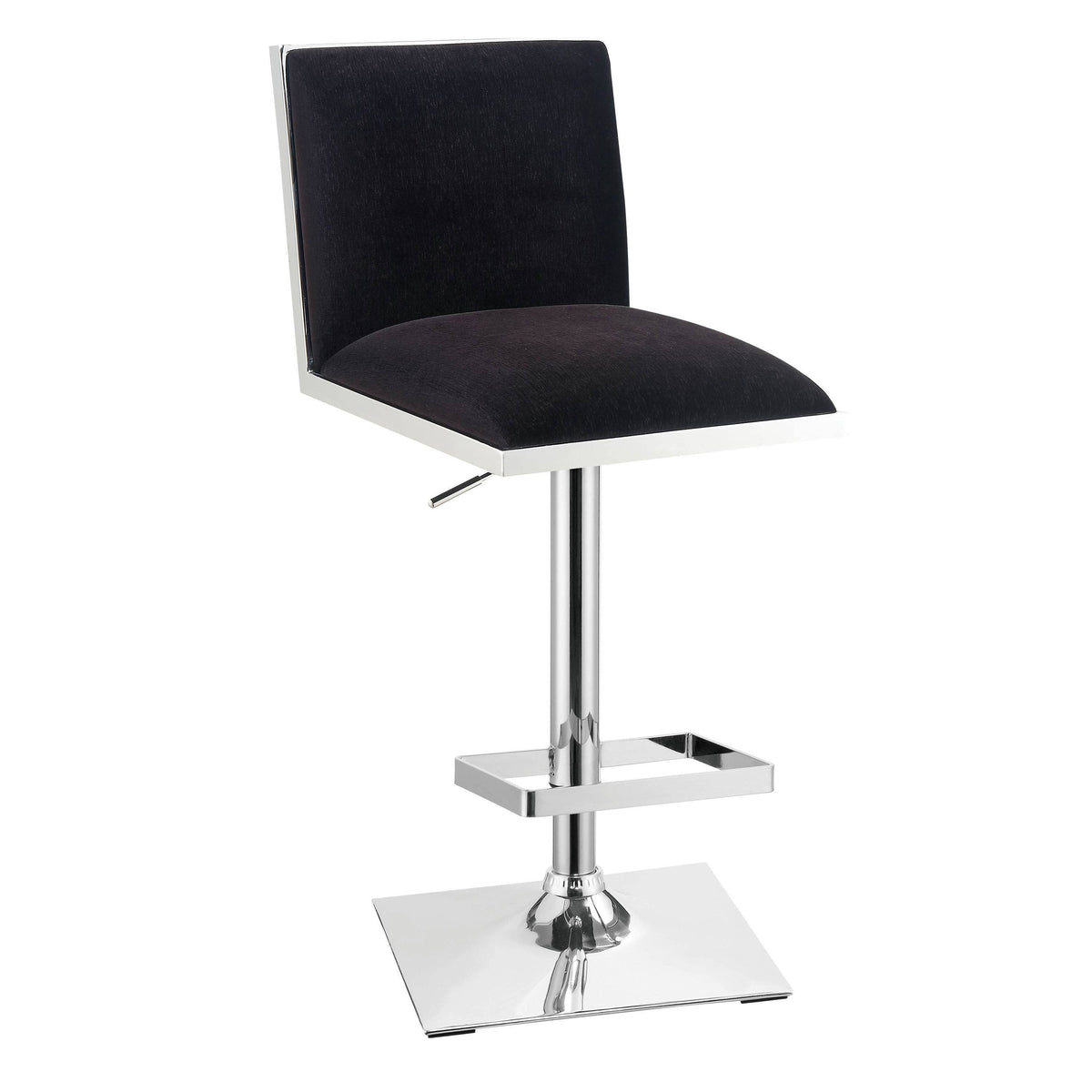 Grey Velvet Padded Barstool W29508