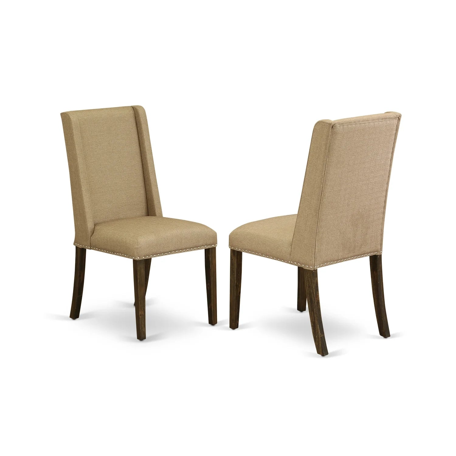 6-piece Wood Dining Set in Jacobean Brown/Dark Khaki Z26046