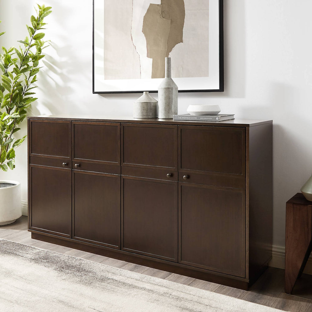 4 Door Sideboard Dark Brown Oak D8254