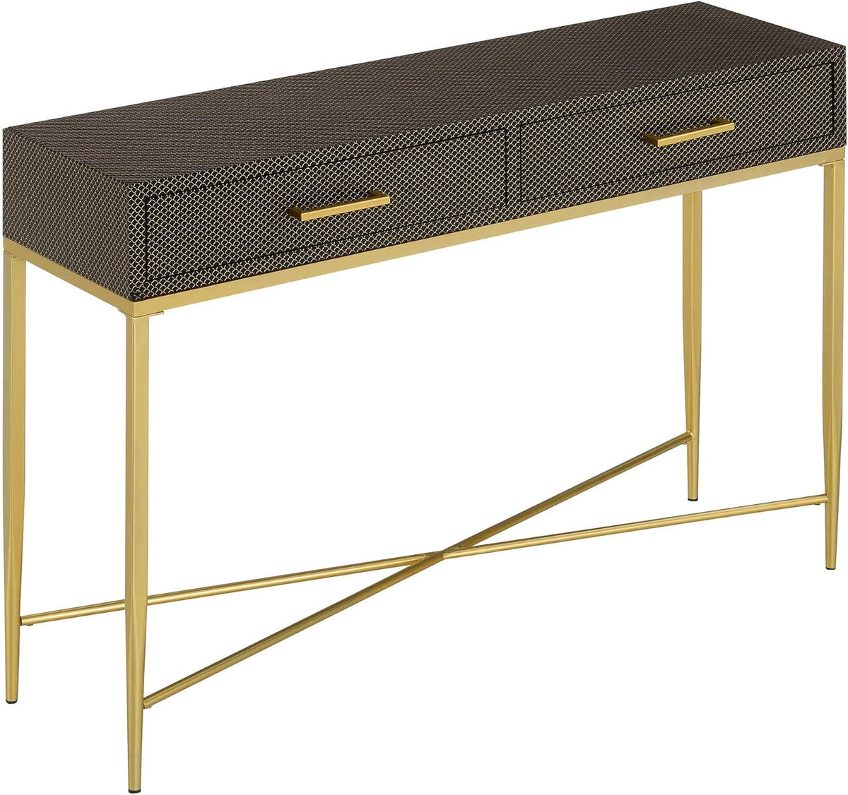 White Scallop Console Table L9936