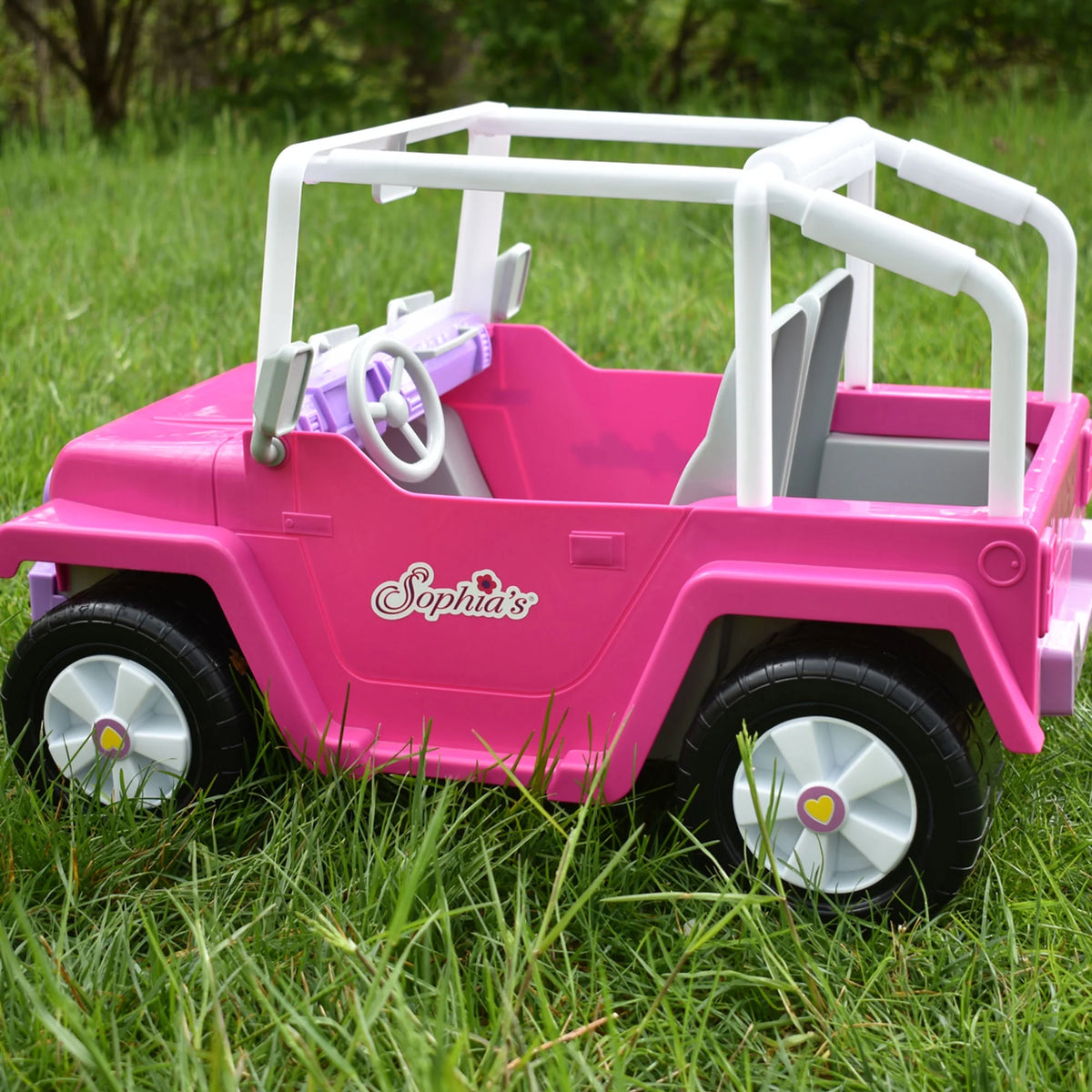 4 x 4 Hot Pink Beach Cruiser Truck for 18" Dolls Y51404