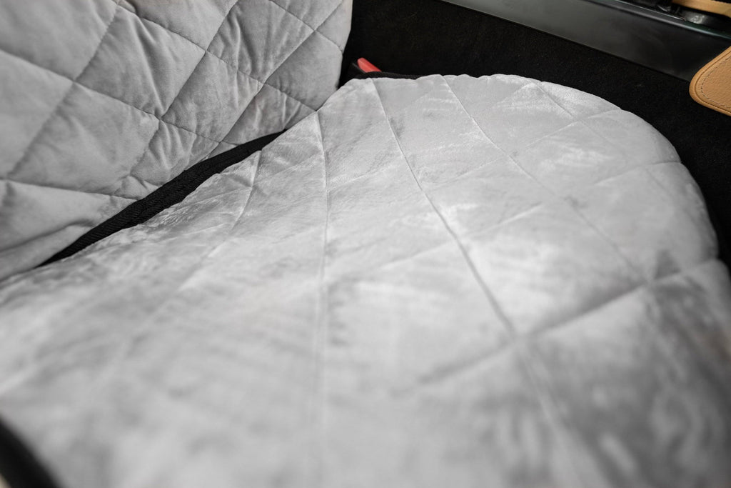 Charcoal Velvet Bucket Front Seat Cover A7459