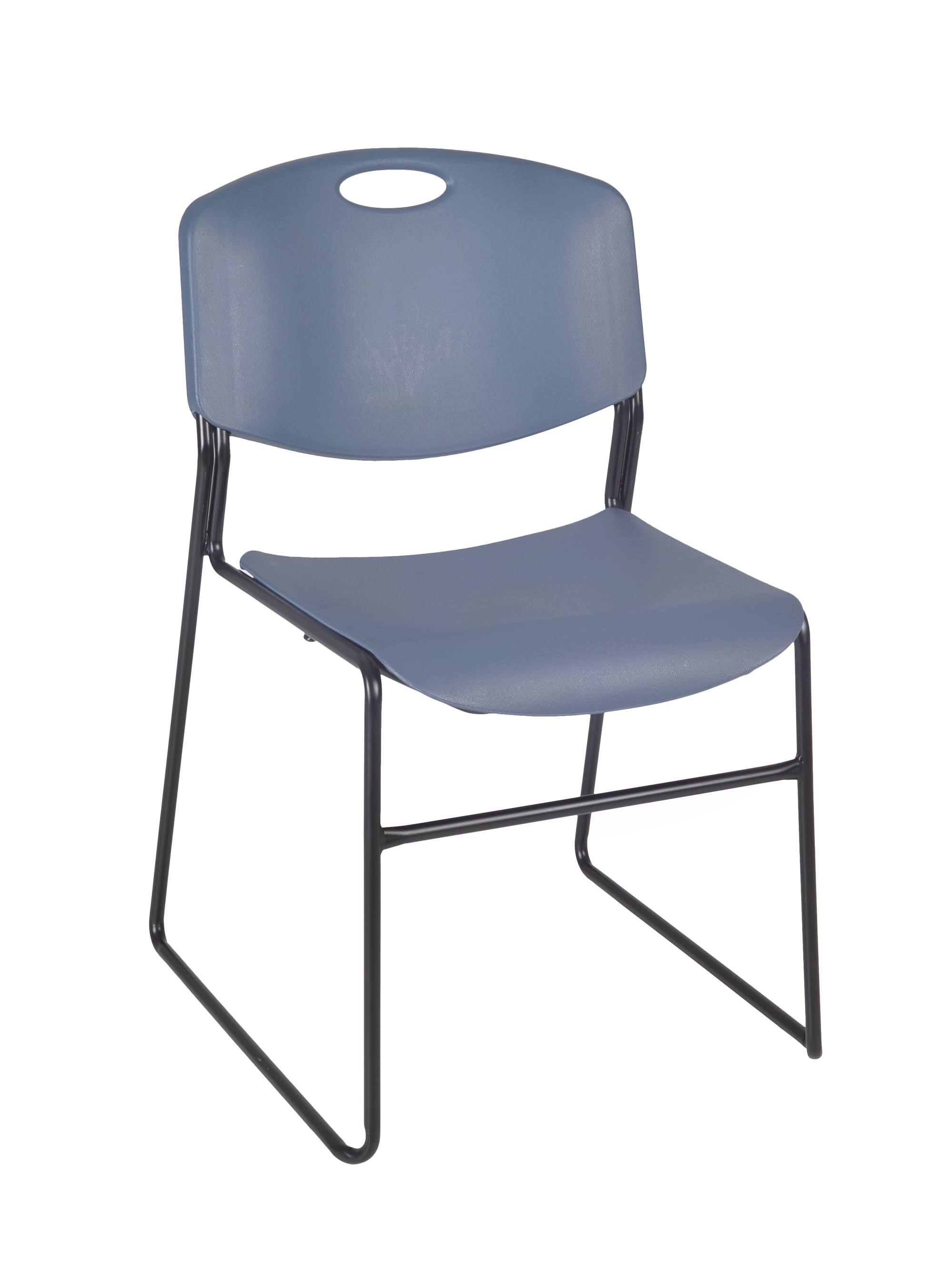 Maple Training Table with 2 Blue Stack Chairs D555694