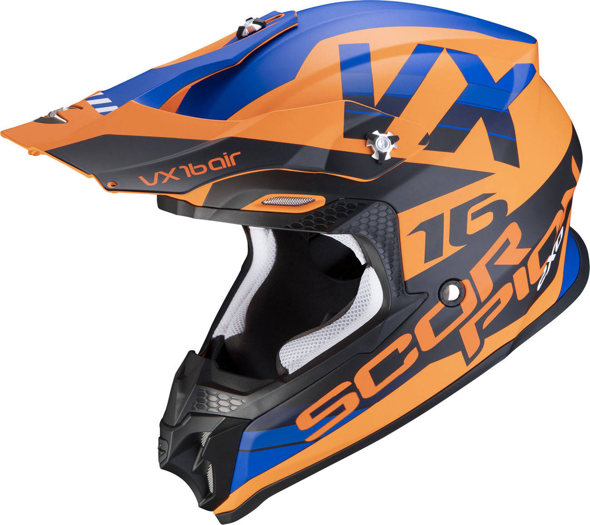 Matt Orange / Blue Helmet Size XXL M185937