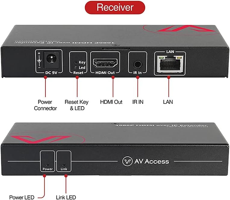 HDMI Extender Over Cat5e/Cat6 Ethernet Cable with HDMI Local Loop Out 1080p @60Hz, Up to 394 Feet (120m), with IR Extension C92590