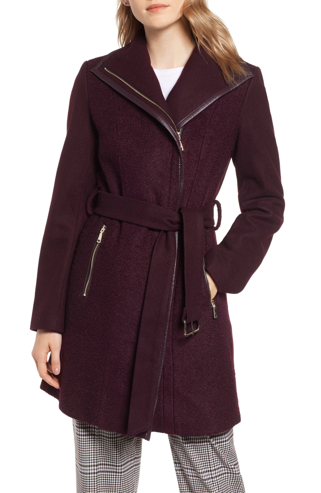 Wool-Blend Coat J14202