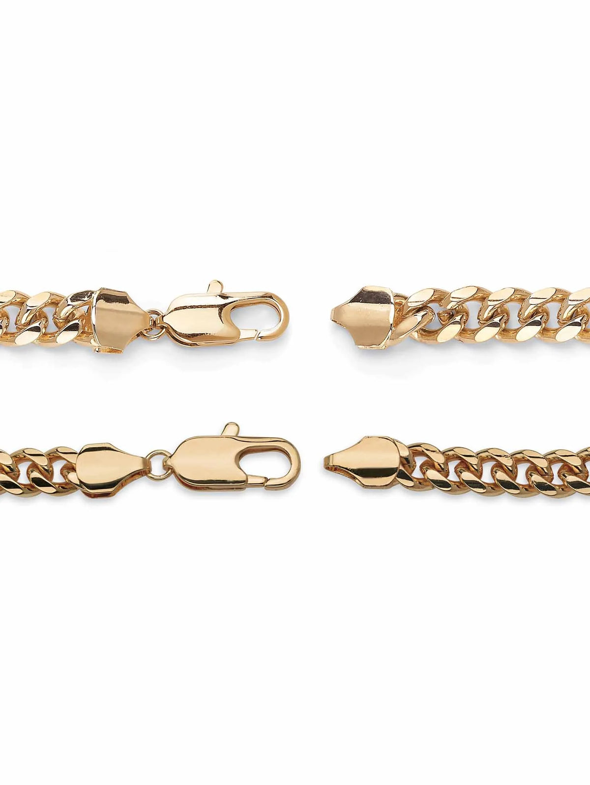 10.5 mm Curb-Link Bracelet and Chain Necklace 2-Piece Set I389244