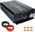 Power Inverter 2000 Watt Pure Sine Wave 24v DC to AC 120v Peak 4000 Watt with LCD Display USB Charge Port K449