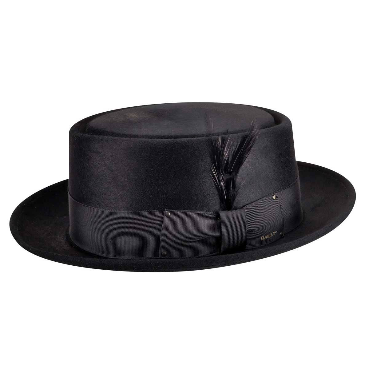 Black Pork Pie Hat L27779