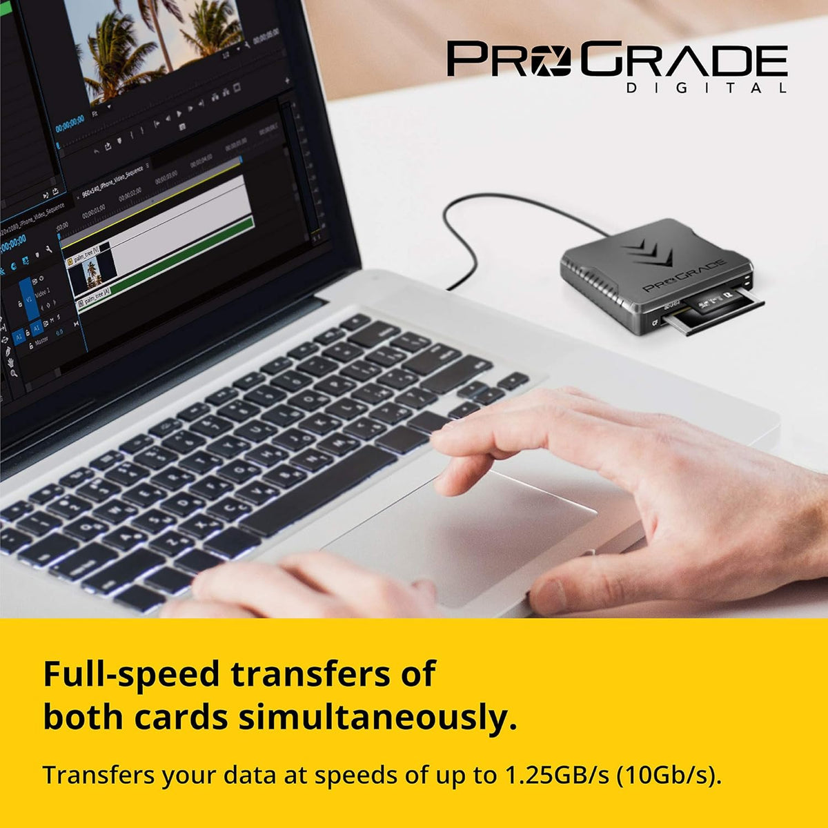 Compact Flash and SD UHS-II Dual-Slot Memory Card Reader D333