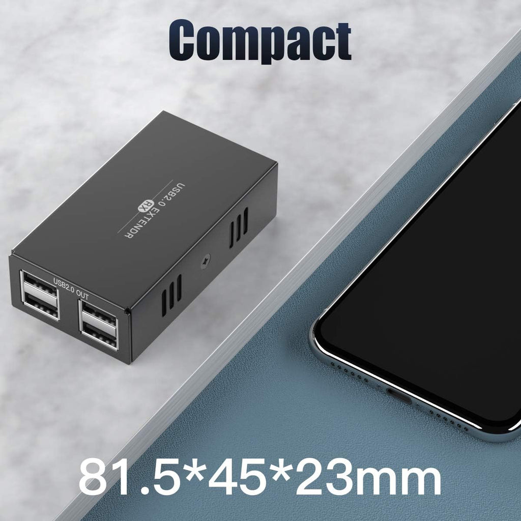4-Port USB Hub 50m Over Ethernet Cat5e/6 K373