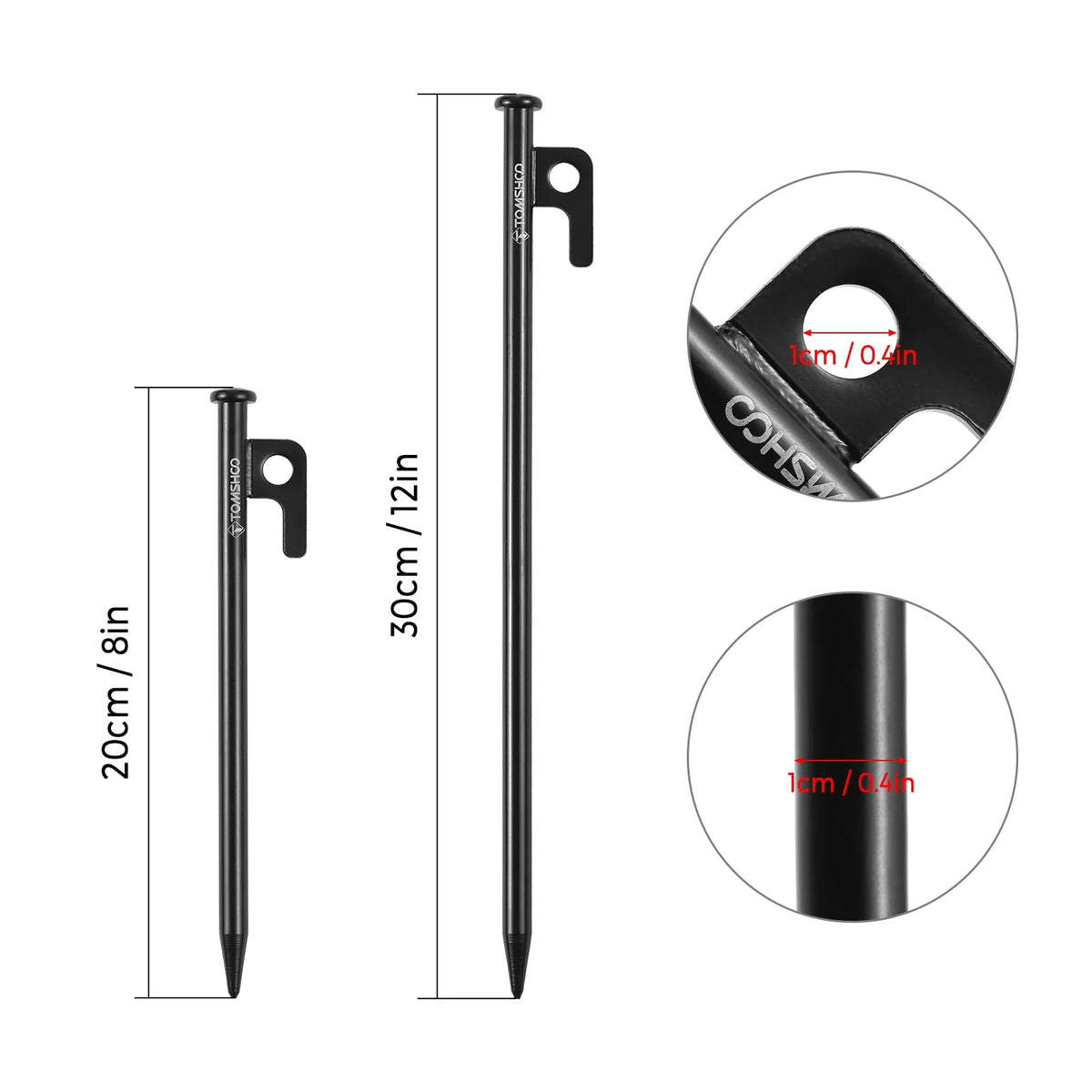 Heavy Duty Steel Tent Pegs 6PCS L630011