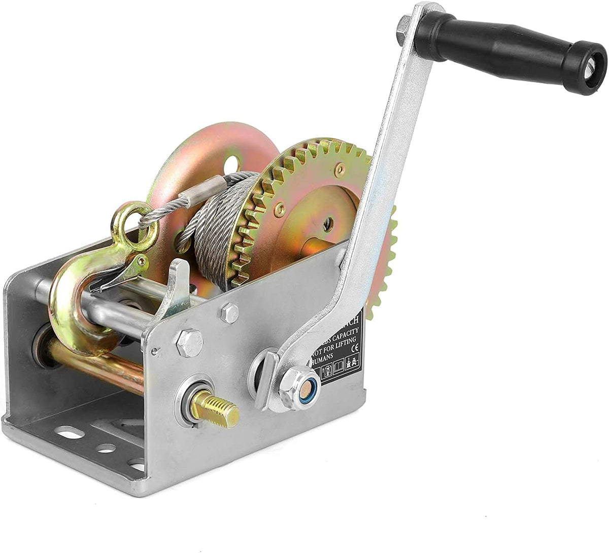3500 lbs Hand Winch with Cable Pack of 2 N281