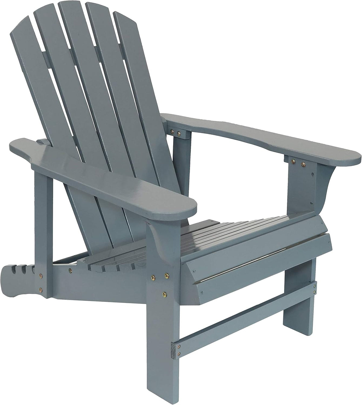 Red Fir Wood Adirondack Chair with Adjustable Backrest H935534