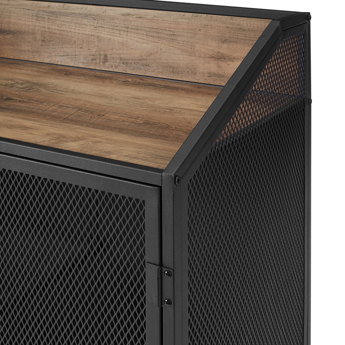 Industrial Bar Cabinet with Wheels G89270