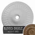 Hand-Painted Rubbed Bronze Ceiling Medallion U89971