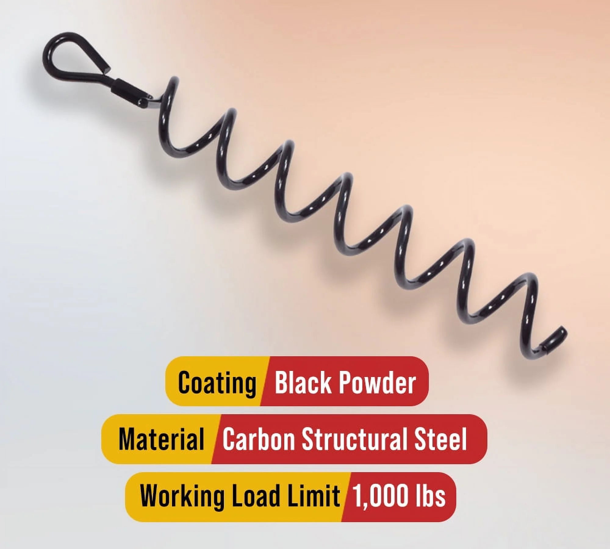 20 Pack 18 inches Steel Earth Auger Tent Stakes Ground Screw Anchor G74446