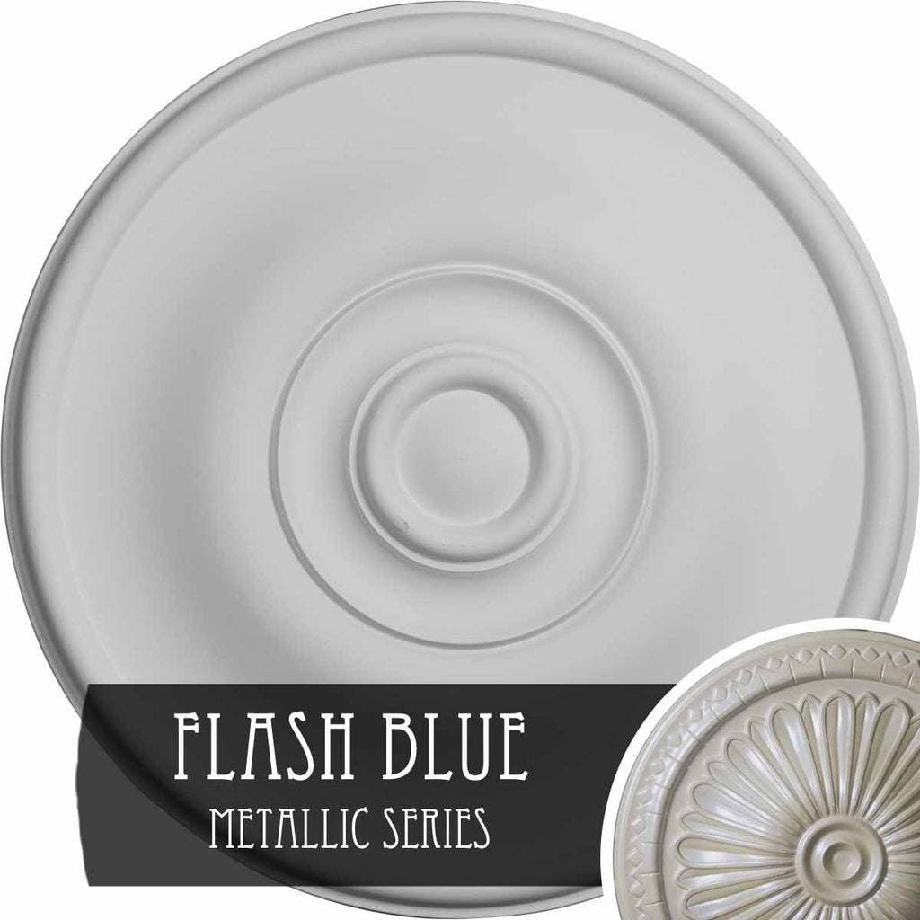 11 3/4x22OD x 3/8x22P Hand-Painted Ceiling Medallion A1047