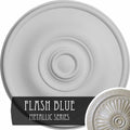11 3/4x22OD x 3/8x22P Hand-Painted Ceiling Medallion A1047