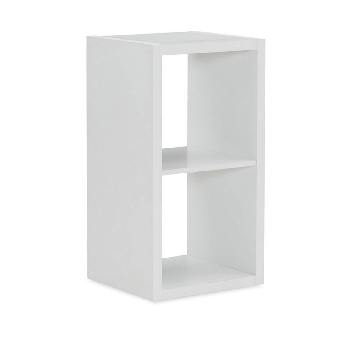 White Wooden Storage Cabinet with 2 Cubbies R35986