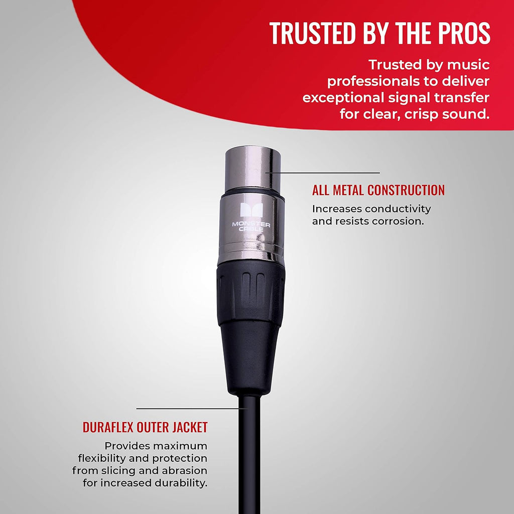 20 ft Silver Contact XLR Microphone Cable Pack of 2 Q68375