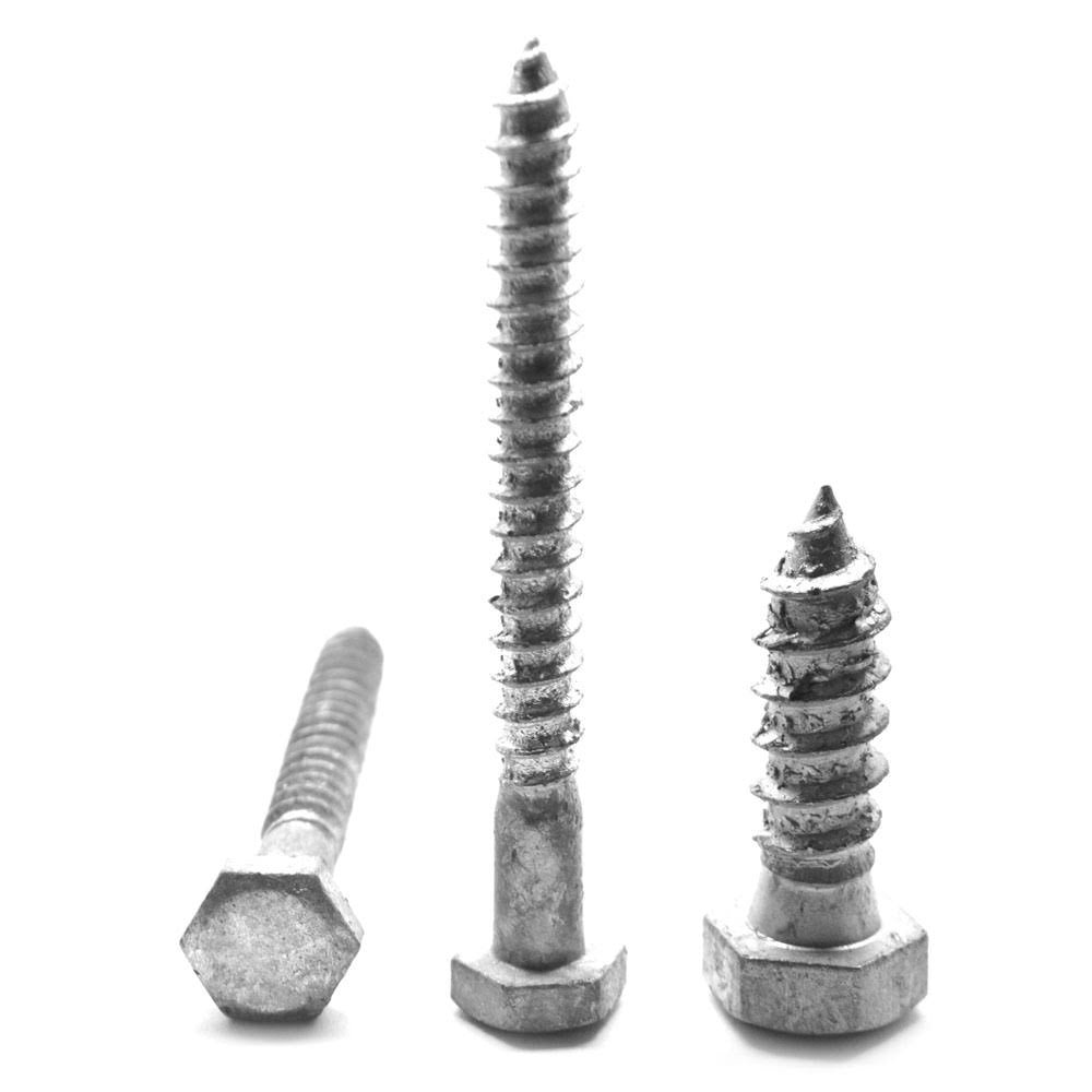 Hex Lag Screw Low Carbon Steel Hot Dip Galvanized B76836