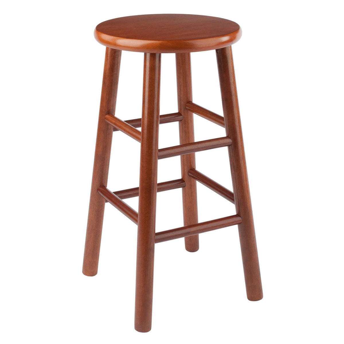 Cherry 24x22 Stool with Beveled Seat, Set of 2 O45066