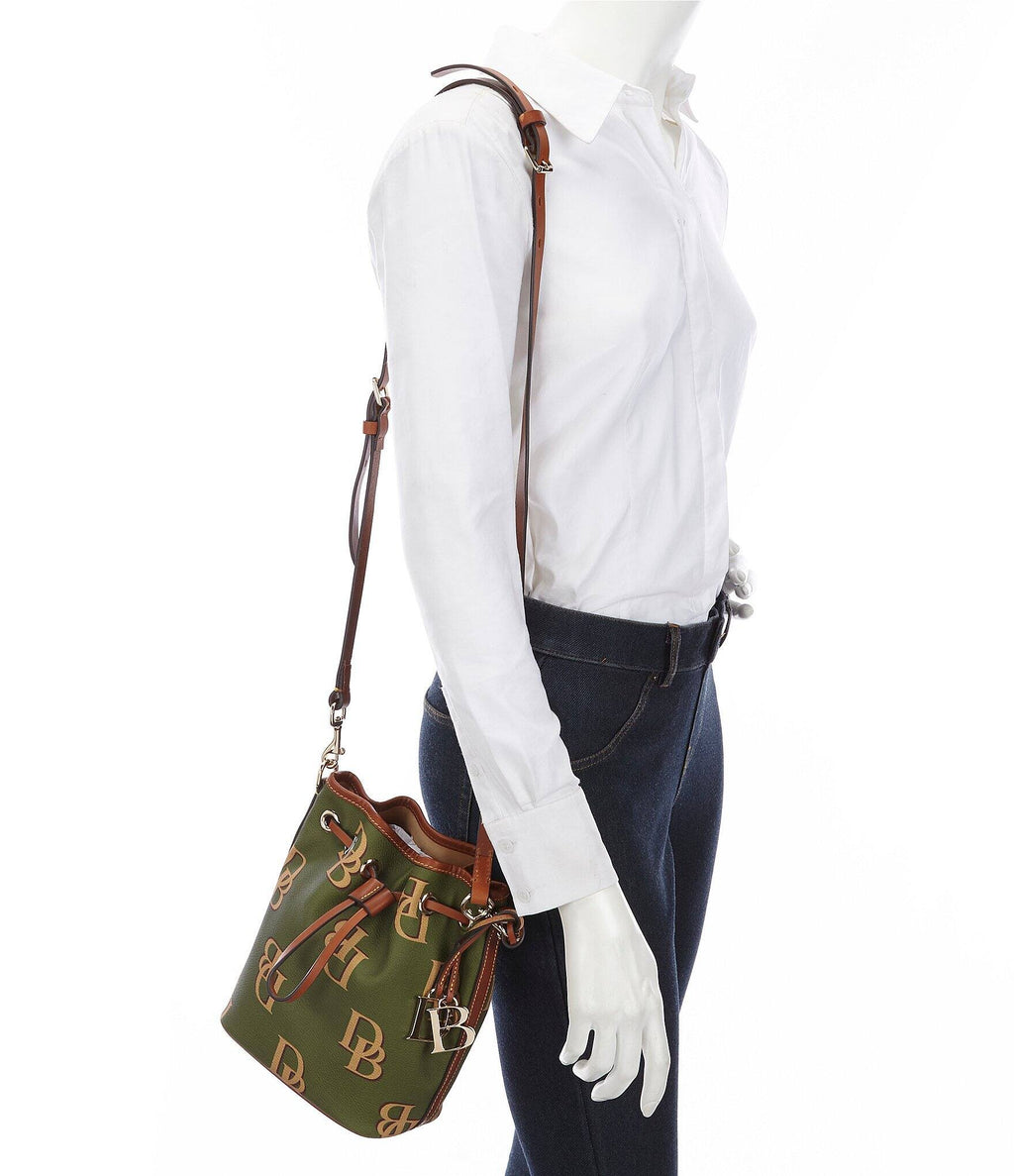 Saddle Coated Cotton Drawstring Bag L230