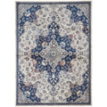 Gray/Ivory/Blue Area Rug R67825
