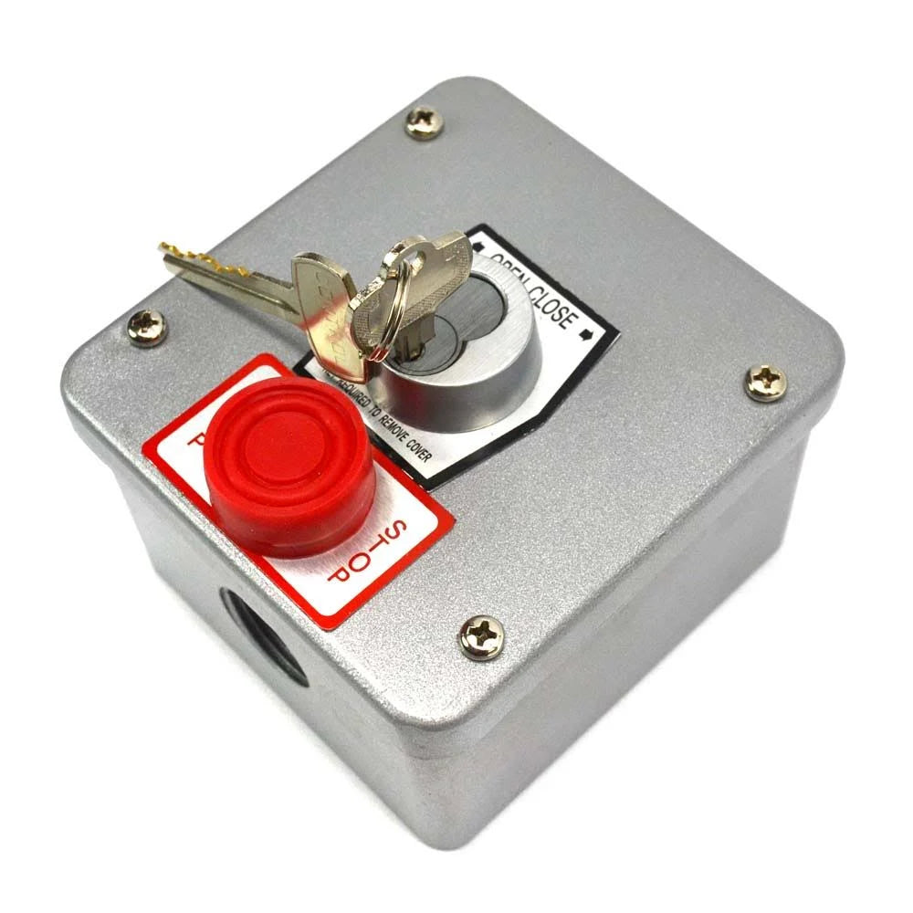 NEMA 4 Tamperproof Key Switch with Stop Button Surface Mount Z51284