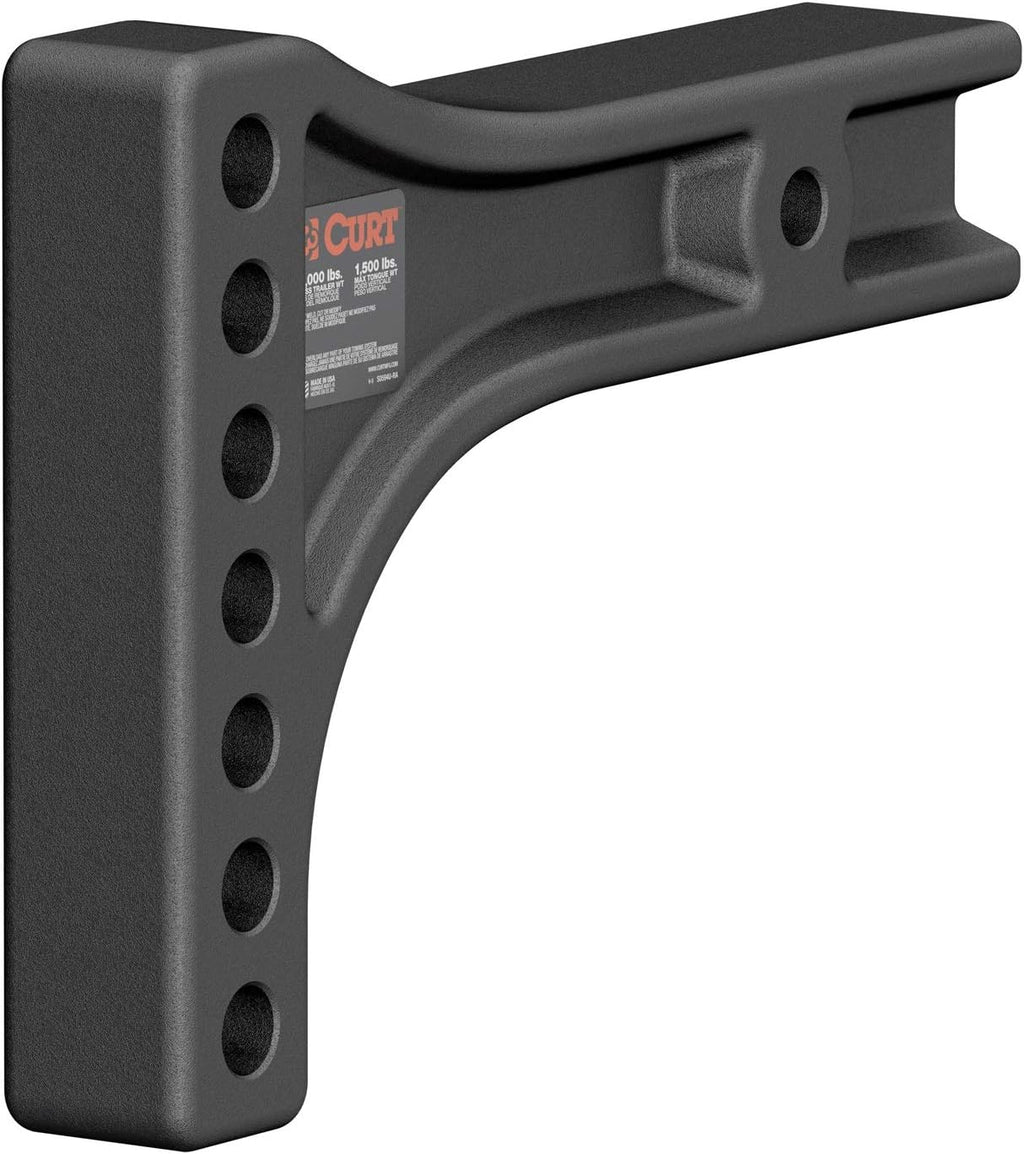 Replacement Weight Distribution Hitch Shank, 2-1/2-Inch Receiver, 2-Inch Drop, 6-Inch Rise, Black Q284695