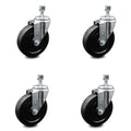 Swivel Caster Set of 4 with 5x22 Wheels and 3/8x22 Stem Y24616