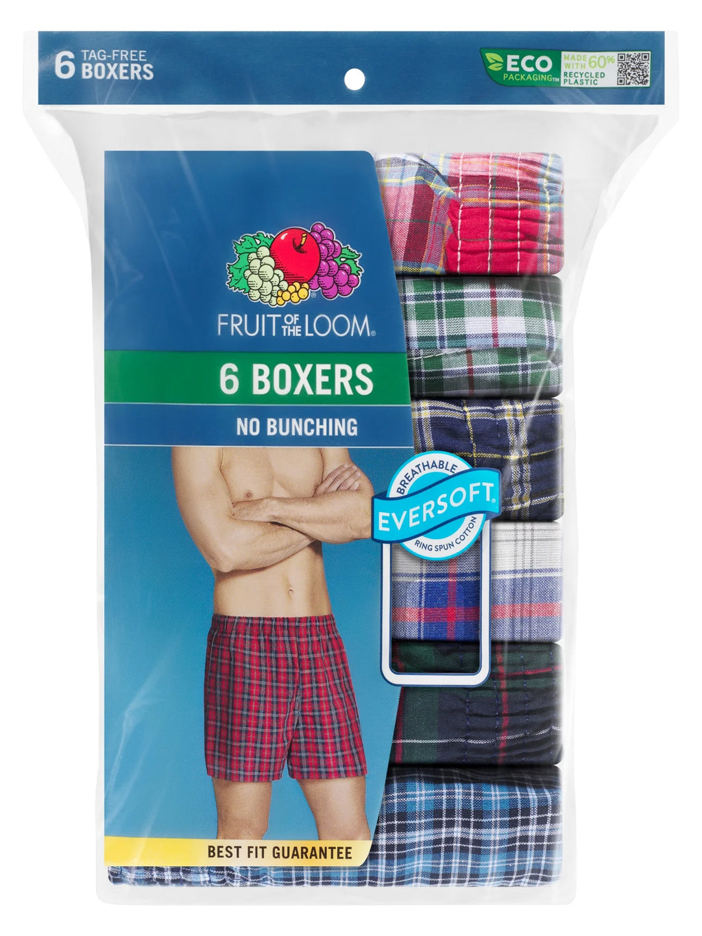 6 Pack Woven Boxers P69238