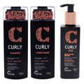 3 Pc Curly Shampoo Conditioner Fix Cream Kit C25217