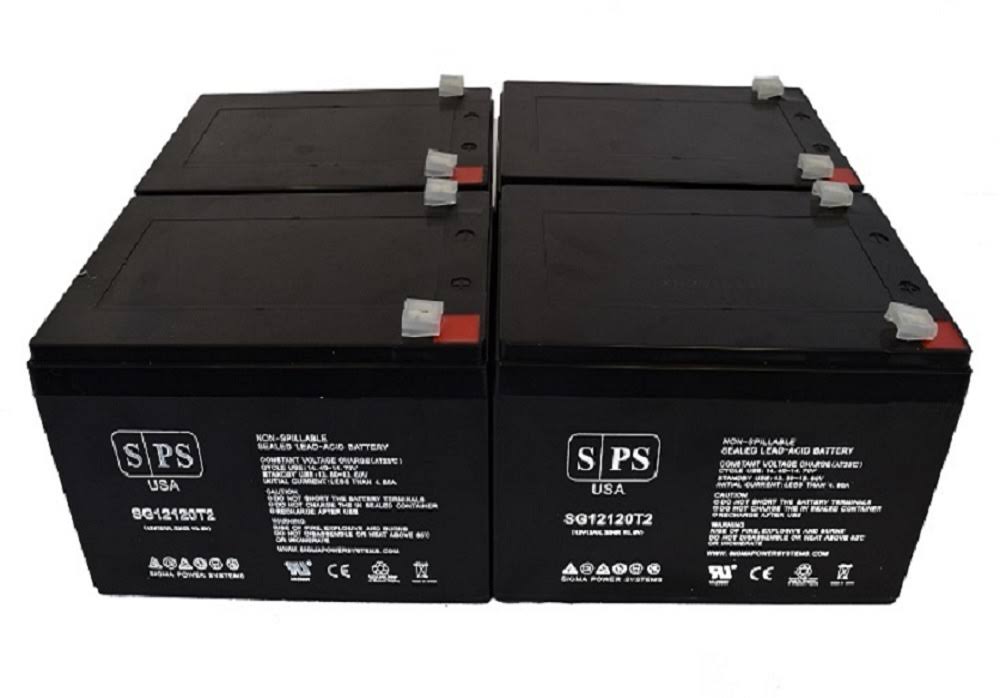 12V 12Ah Replacement Battery (4 Pack) G723049