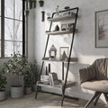 Rustic 4-Shelf Ladder Display Shelf T73591