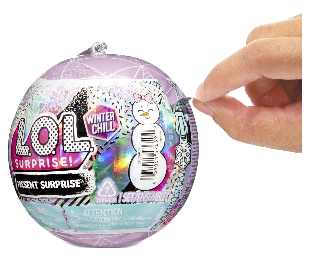 LOL Surprise Winter Chill Dolls With 8 Surprises Including Collectible Doll, Fashions, Doll Accessories, Holiday Ornament Reusable Packaging D82803