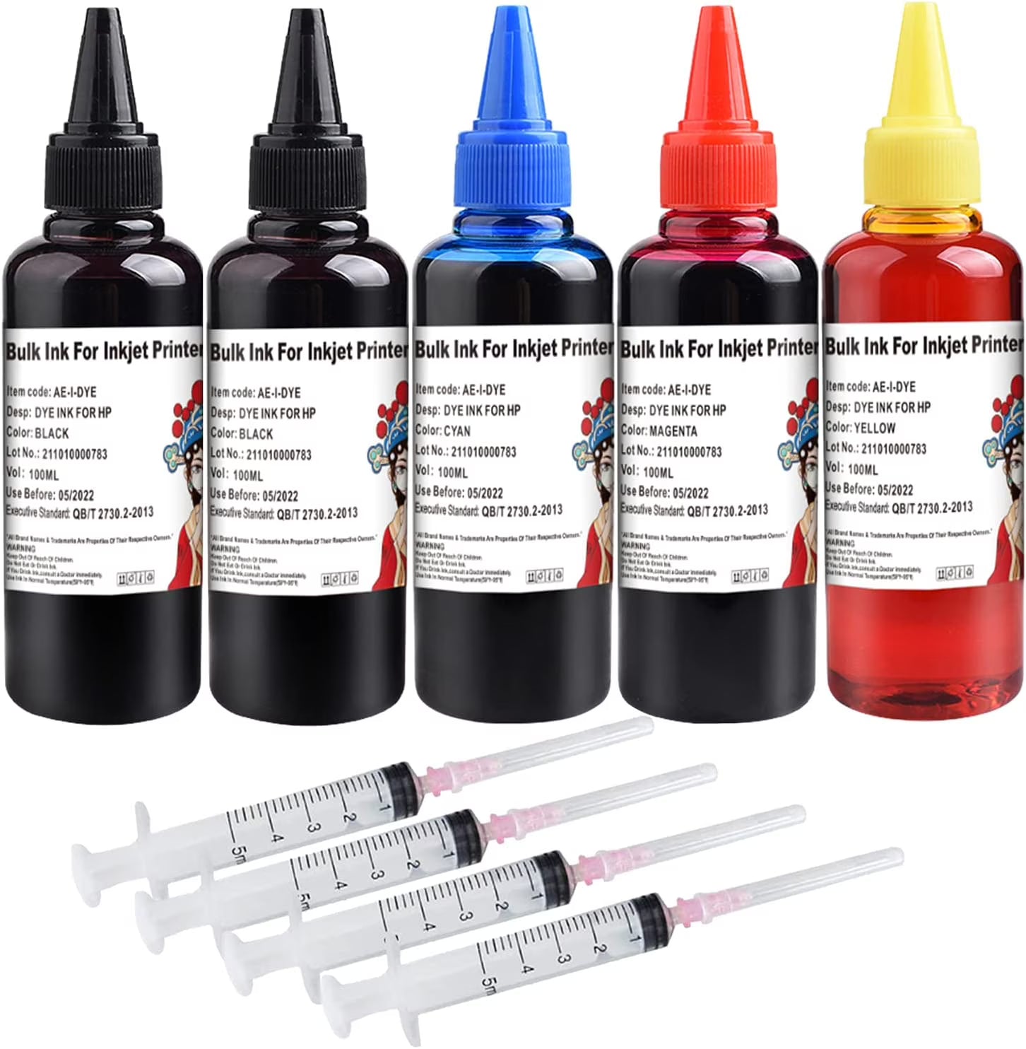 5x100ml Ink Refill Kit J8106