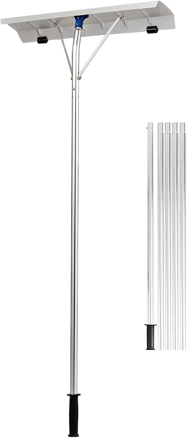 Aluminum Snow Rake, 26 inch Width Blade, Adjustable Handle, Pack of 2 Y716210