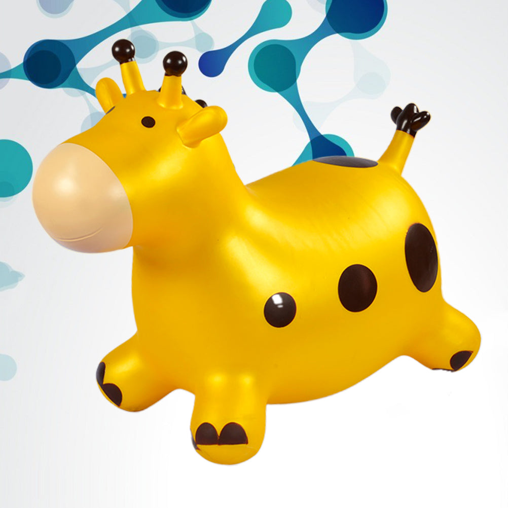 Inflatable Bouncing Horse Outdoor Toy with Air Pump (Yellow) G583007
