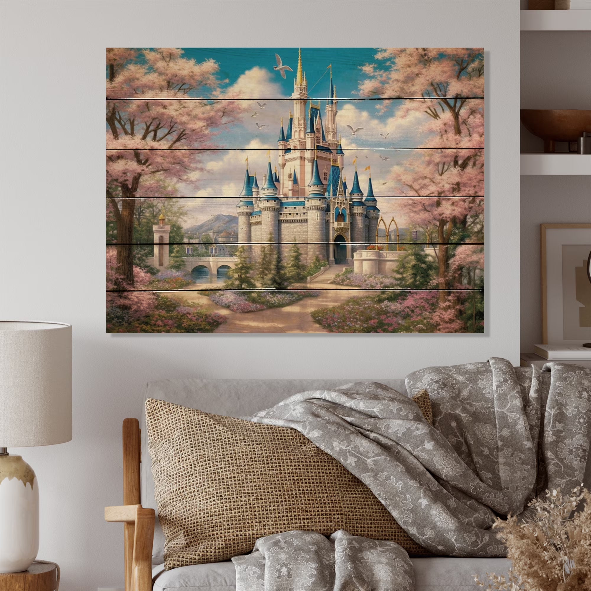 Natural Pine Wood Florida Print P3733