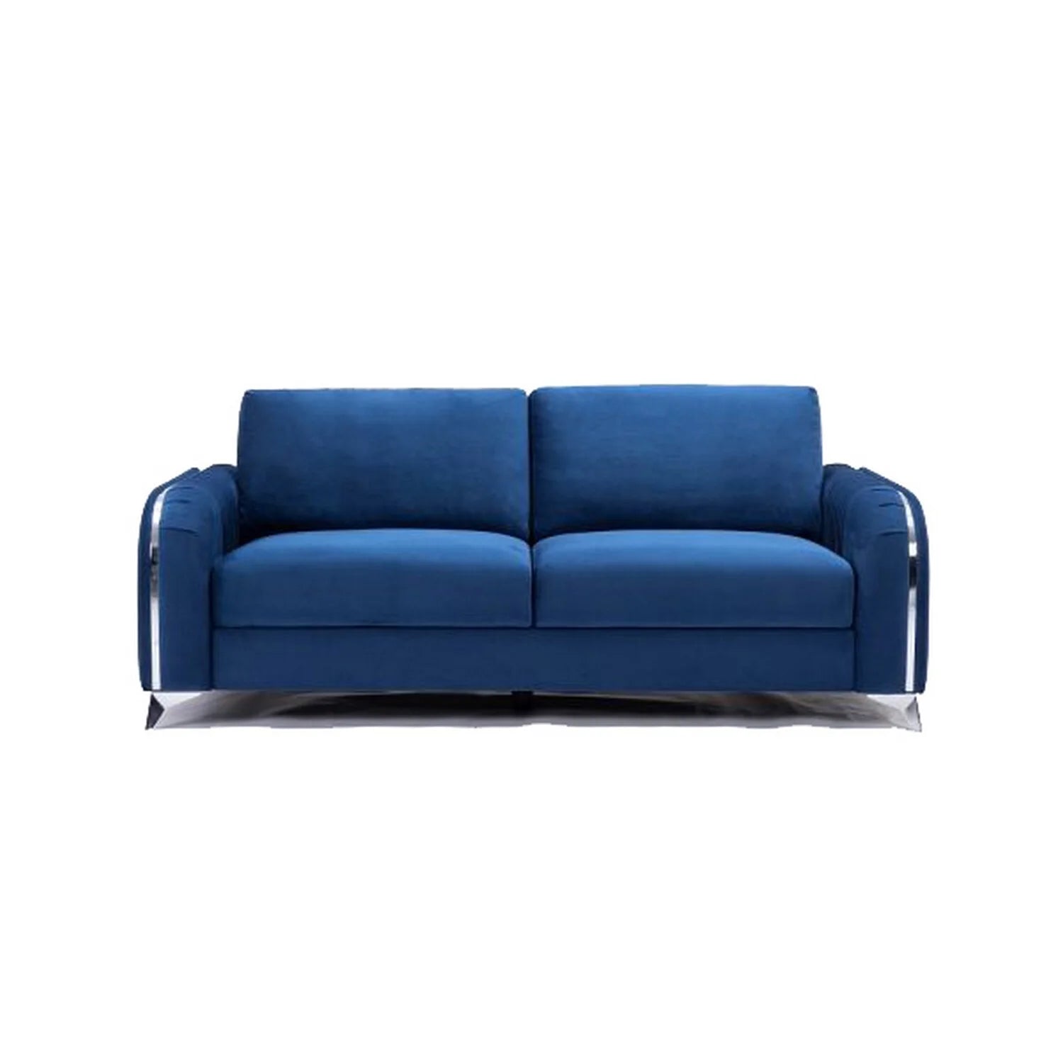Blue Velvet Solid Pine Wood Sofa N1240