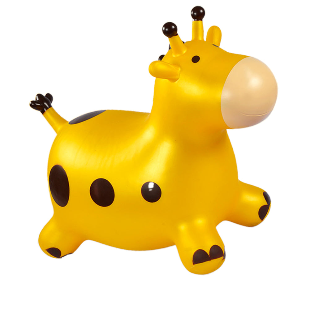 Inflatable Bouncing Horse Outdoor Toy with Air Pump (Yellow) G583007