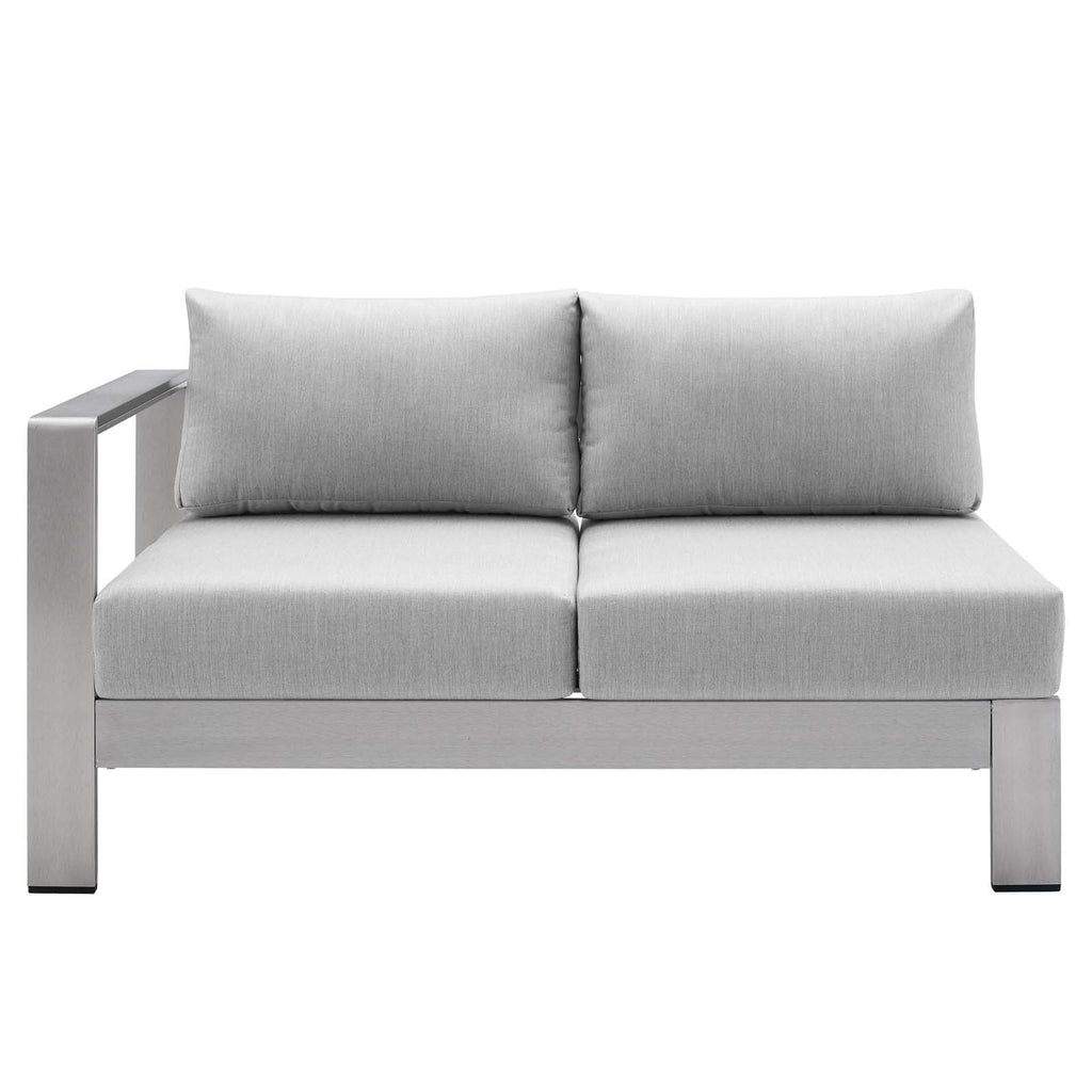 8 Piece Outdoor Patio Sectional Sofa Set in Silver Gray H95155