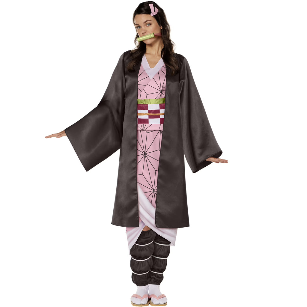 Demon Slayer Nezuko Halloween Costume Female Adult Multi-Color Y6524