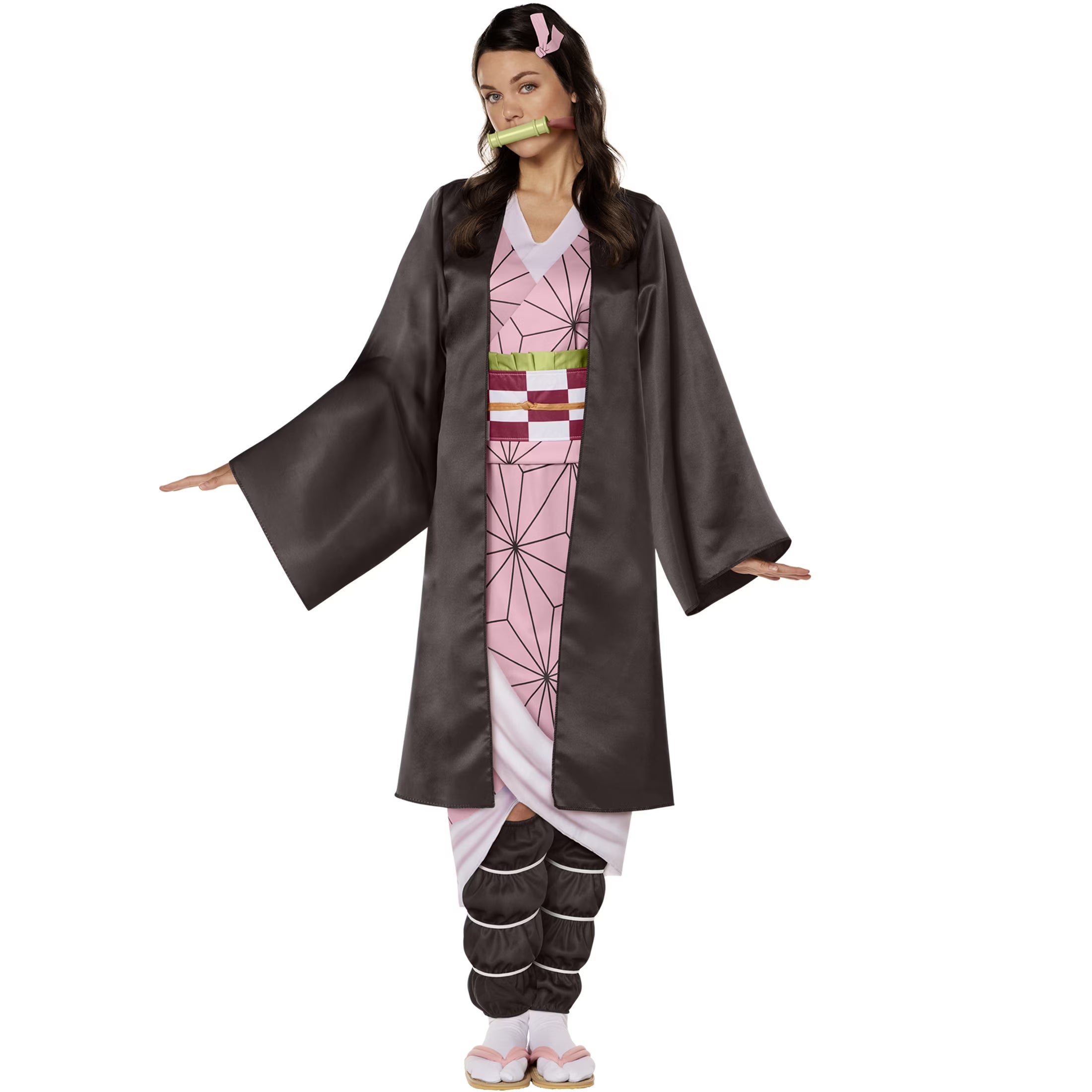 Demon Slayer Nezuko Halloween Costume Female Adult Multi-Color Y6524