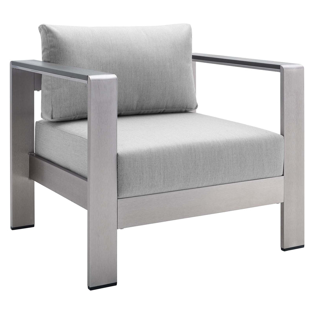 8 Piece Outdoor Patio Sectional Sofa Set in Silver Gray H95155